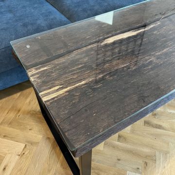 stolik kawowy loft drewno