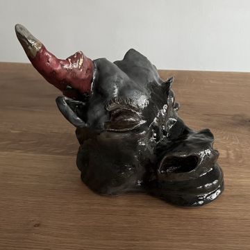 ceramiczna głowa byka